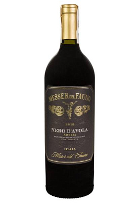 messer del fauno nero d'avola terre siciliane красное сухое 0.75 л 