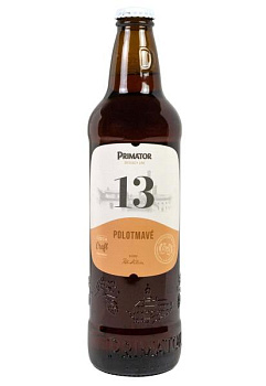 Пиво Primator 13 Polotmave 5,5% скло 0.5 л пиво primator 13 polotmave 5,5% стекло 0.5 л