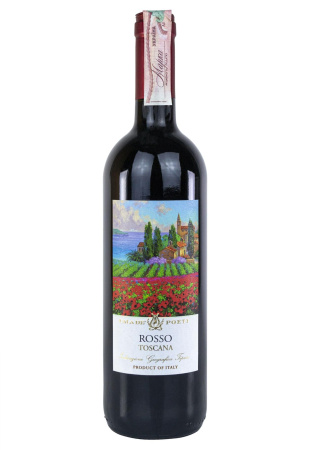 Cala de Poeti Toscano Rosso IGT Красное Сухое 0.75 л