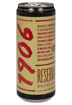 Пиво Estrella Galicia Reserva Espesial 6,5% світле з/б 0.33л пиво estrella galicia reserva espesial 6,5% светлое ж/б 0.33л