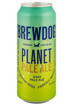 Пиво BrewDog Planet Pale Ale ж/б 0.5 л 
