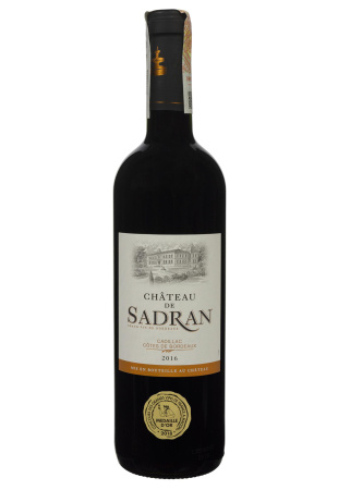 Chateau de Sadran 2016 Bordeaux Красное Сухое 0.75 л