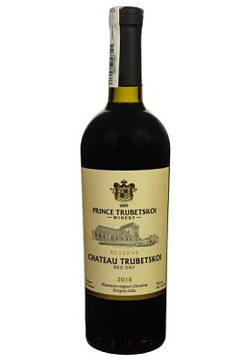 prince trubetskoi chateau trubetskoi reserve красное сухое 0.75 л