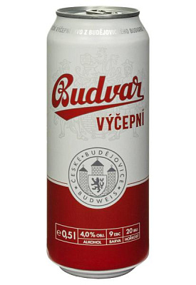 пиво budweiser бочковое светлое 4% ж/б 0.5 л