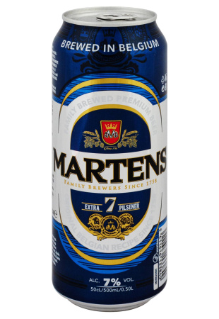 Пиво Martens Extra 7 Pilsener светлое ж/б 0.5 л