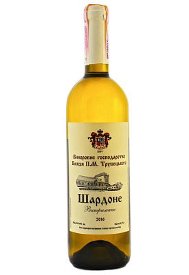 вино князя трубецкого шардоне витримане белое сухое 0.75