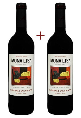 набор вина mona lisa cabernet sauvignon красное сухое 0.75 (набор 2 х 0.75 л)