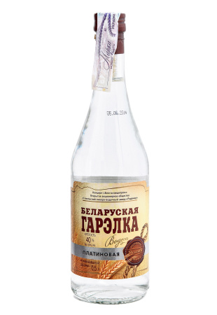 Водка Беларуская Гарэлка ПЛАТИНОВАЯ 0.5 л фото Водка Беларуская Гарэлка ПЛАТИНОВАЯ 0.5 л