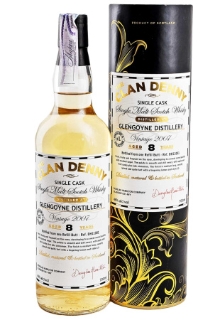 Виски Clan Denny Malt Whisky Glengoyne 8 y.o. в тубусе 0.7 л