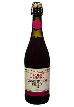 Fiore di Cremona Lambrusco Dell`Emilia IGT Rosso 0.75 л fiore di cremona lambrusco dell`emilia igt rosso 0.75 л