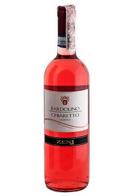 zeni bardolino chiaretto doc classico розовое сухое 0.75 л
