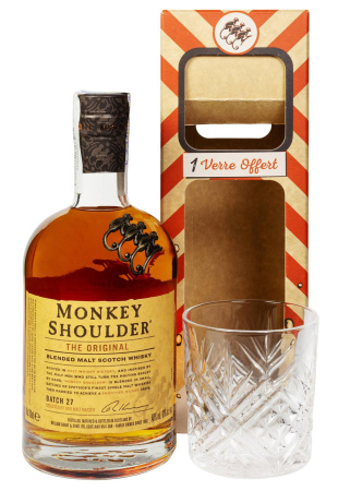 Виски Monkey Shoulder со стаканом 0.7 л 