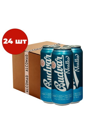 Упаковка Пиво Budweiser Budvar ( светлое б/а ж/б 0.5 л 24 шт)