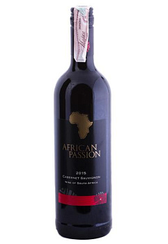 KWV SA African Passion Cabernet Sauvignon Напівсухе 0.75 л kwv sa african passion cabernet sauvignon полусухое 0.75 л