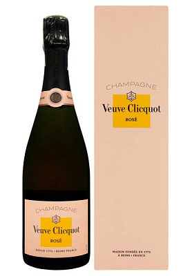 шампанское veuve clicquot ponsardin rose brut розовое сухое в коробке 0.75 л