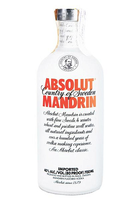 водка absolut mandrin 0.7 л