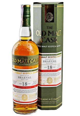 Виски Old Malt Cask Braeval 18 y.o. в коробке 0.7 л фото Виски Old Malt Cask Braeval 18 y.o. в коробке 0.7 л