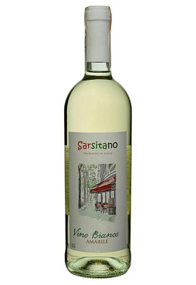 sarsitano vino bianco amabile белое полусладкое 0.75 л