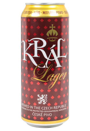 Пиво Kral Lager 4,7% ж/б 0.5 л