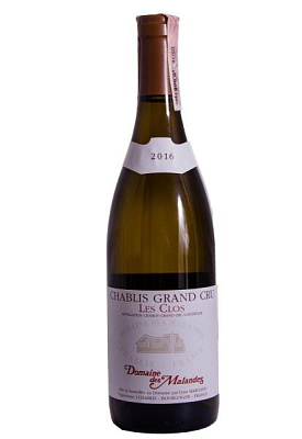 domaine des malandes chablis grand cru les clos 2016 0.75 л