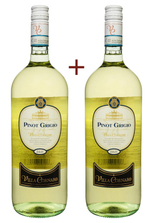 Набор вина Villa Cornaro Pinot Grigio Белое Сухое 1.5 (набор 2 х 1.5 л)