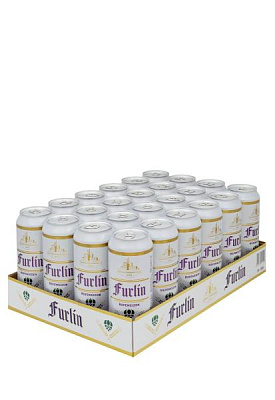упаковка пиво furlin hefeweizen eibauer ( пшеничное ж/б 0.5 л 24 шт )