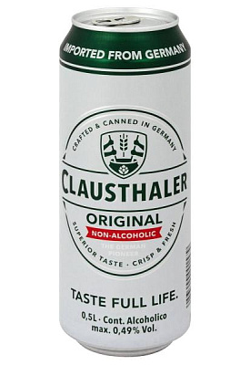 пиво clausthaler classic б/а ж/б 0.5 л