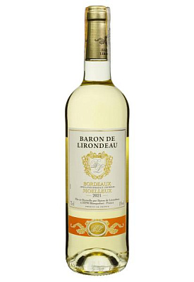 baron de lirondeau bordeaux белое полусладкое 0.75 л