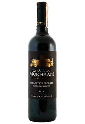 chateau mukhrani collection secrete красное сухое 0.75 л