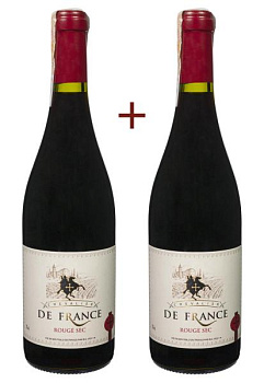 Набір вина Chevalier de France Rouge Sec Червоне Сухе 0.75 (набір 2 х 0.75 л) набор вина chevalier de france rouge sec красное сухое 0.75 (набор 2 х 0.75 л)