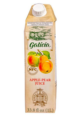 сок galicia яблочно-грушевый 1л