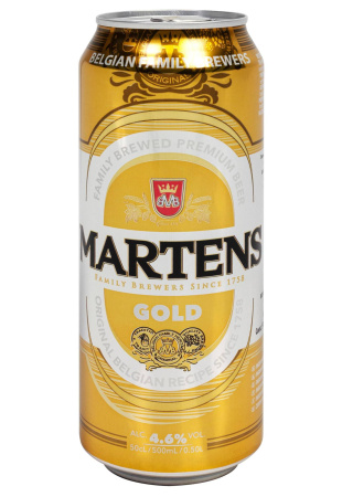 Пиво Martens Gold 4,6% светлое ж/б 0.5 л