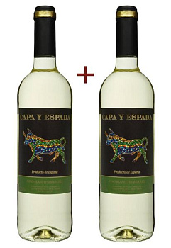 Набор вина Capa y Espada Vino blanco semidulce Белое Полусладкое 0.75 (набор 2 х 0.75 л) набор вина capa y espada vino blanco semidulce белое полусладкое 0.75 (набор 2 х 0.75 л)