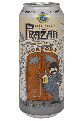 пиво prazan 4,8% светлое ж/б 0.5 л