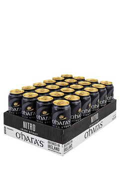 Упаковка Пиво O'Hara's Irish Stout Nitro ( ж/б 0.44 л 24 шт ) упаковка пиво o'hara's irish stout nitro ( ж/б 0.44 л 24 шт )