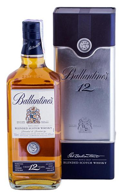 виски ballantine's 12 y.o. в коробке 0.75 л