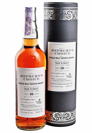 Виски Hepburn's Choice Nice and Peaty 10 y.o. в тубусе 0.7 л
