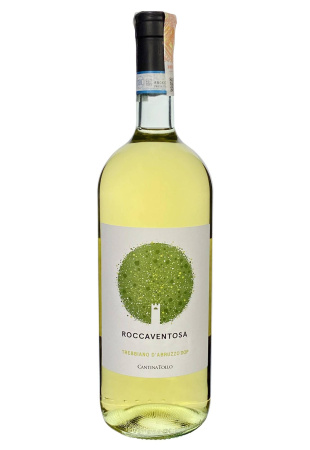 Rocca VentosaTrebbiano D`Abruzzo DOP Белое Сухое 1.5 л