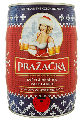 пиво prazacka 4% светлое 5 л