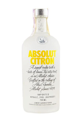 водка absolut citron 0.7 л