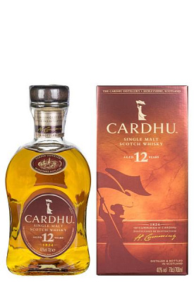 виски cardhu 12 y.o. в коробке 0.7 л