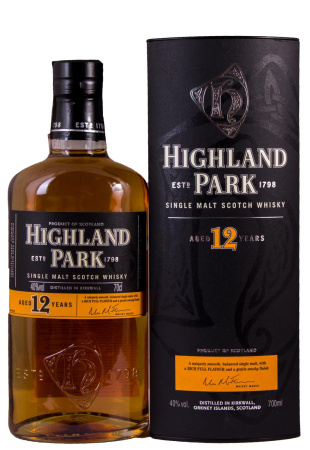 Виски Highland Park 12 y.o. с бокалами 0.7 л