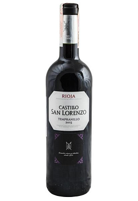 castillo san lorenzo tempranillo красное сухое 0.75 л