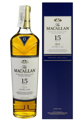 виски macallan double cask matured 15 y.o. 0.7 л