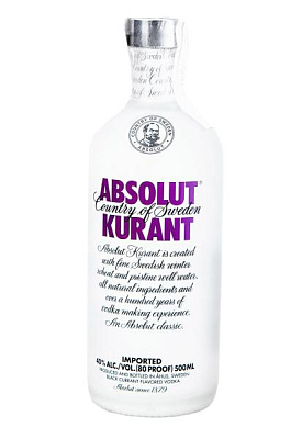 водка absolut kurant 0.5 л