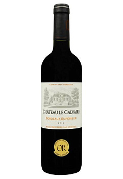 Chateau Le Calvaire 2019 Bordeaux Superieur Красное Сухое 0.75 л  chateau le calvaire 2019 bordeaux superieur красное сухое 0.75 л
