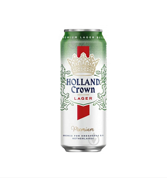 Пиво Holland Crown 4,8% светлое ж/б 0.5 л пиво holland crown 4,8% светлое ж/б 0.5 л