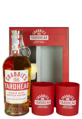 Виски Crabbie's Halewood Yardhead с бокалами 0.7 л