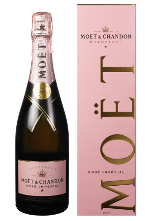 Шампанское Moet & Chandon Imperial Rose Brut в коробке 0.75л фото Шампанское Moet & Chandon Imperial Rose Brut в коробке 0.75л