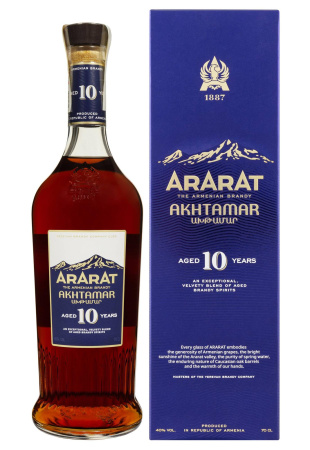 Бренди АрАрАт Ахтамар 10 лет в коробке 0.7 л N